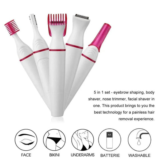 Easy-To-Clean Design Women's Hair Trimmer