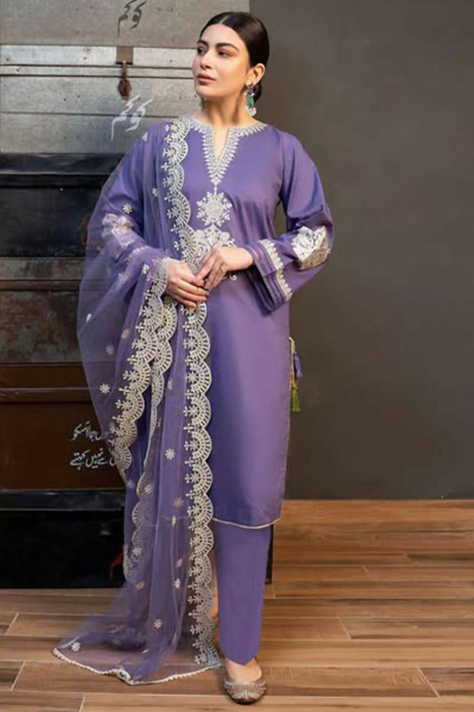 Lawn 3 Pcs Women's Unstiched Dress
