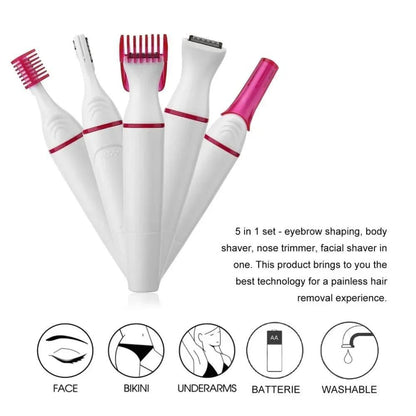Easy-To-Clean Design Women's Hair Trimmer